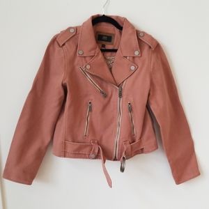 Frye x Anthropologie Carly Jacket, in Rose